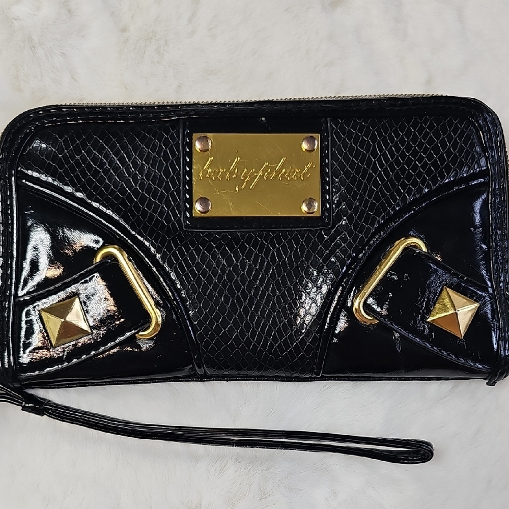 Black Baby Phat Wristlet Clutch